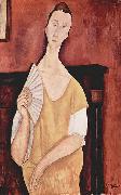 Amedeo Modigliani Woman with a Fan Sweden oil painting artist